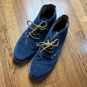 Blue Suede Dress Shoes